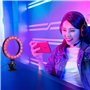 Grundig Anneau lumineux avec clip - Selfie Light RGB et lumière blanche - ⌀16 cm - Cou flexible - 48 LED
