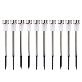 Arti Casa Lampe Solaire Exterieur - Lumiere Solaire 10 Pièces - Lampes de Jardin sur Piquet - Lumière Blanche et Colorée - Résis