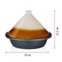 alpina Tajine 2,5L - Couscoussier Induction avec Couvercle Céramique Ø30cm - Casserole Tout Feux - Idéal pour Tajines et Couscou