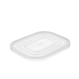 Mepal - Cirqula Couvercle pour Micro-ondes Rectangulaire - Couvercle Résistant à la Chaleur - Pour le Récipient des Aliments Cir