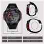 BANGLIN Montre Résistant l'eau 10 ATM 100m Lumineux Montre de Natation Submersible avec Fonctions Réveil, Chronographe, Double F