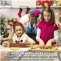 Rouleau à pâtisserie en Bois, Rouleau Embosseur, Rouleau à Pâtisserie en Relief, Motifs en 3D Parfait pour DIY Faire Cuire Biscu