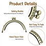 Kiss Fermoir Serrure,5 Pcs Fermoir Porte Monnaie Arc En Métal Cadre Baiser Fermoir Serrure Semi-Circulaire Sac À Main Sac Cadre 