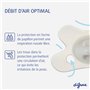 Difrax Tétine 18+ Mois - Sucette Naissance avec Tétine Silicone - Violet & Violet Foncé + Glow in the Dark Tétines - 4 Pièces