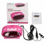 Ices ICR-210 Rose -Tuner PLL-FM- Haut-parleurs intégrés- Radio-réveil- Fonctionnement sur piles- Écran LED- Double fonction d'al