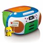 Lenco SCD-971 -Radio pour Enfants - Radio Cassette avec CD - Radio CD - Lecteur de Cassettes - Haut-parleurs stéréo - Prise Casq