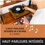 Lenco Platine Vinyle Bluetooth LS-55 - Tourne-disque avec haut-parleurs intégrés - Encodage direct MP3 sur support de stockage -