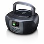 Lenco SCD-860 - Radio CD Portable - Radio Dab+ et FM - Bluetooth - Lecteur CD à Chargement par Le Haut - écran 2,4 TFT - Deux al