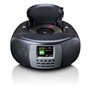 Lenco SCD-860 - Radio CD Portable - Radio Dab+ et FM - Bluetooth - Lecteur CD à Chargement par Le Haut - écran 2,4 TFT - Deux al