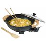 Bestron AEW100AS Wok électrique avec poignées en bambou