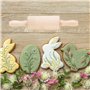 patisse 02249 – Rouleau à pâtisserie 2 poignées enfants format mini – bois de hêtre – 22 x Ø3cm