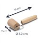 Patisse 2048112 Rouleau à Foncer 7 cm, Marron