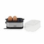 Princess 262046 Cuiseur à œufs électrique - Pour 6 œufs - Œufs durs, mollets ou à la coque - 400 W Inox Brossé