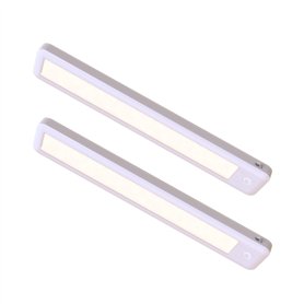 CALEX Lot de 2 Spot On Éclairage de meuble et armoire LED sans fil avec capteur de mouvement