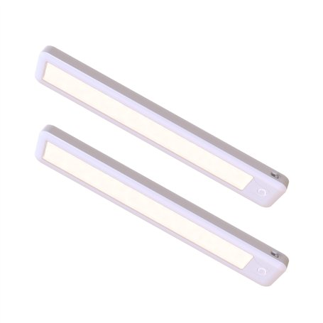 CALEX Lot de 2 Spot On Éclairage de meuble et armoire LED sans fil avec capteur de mouvement
