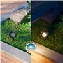 CALEX Spot de Sol sur Piquet avec GU10 LED - Lumière Blanche Chaude (2700K) - Capteur Jour/Nuit - Convient à l'Extérieur - Insta