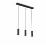 CALEX Suspension Intelligente - Smart GU10-3 Lumières - Noir Mat - Aluminium - Spots Orientables - Installation Facile