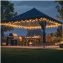 CALEX Guirlande lumineuse rechargeable et rétractable alimentée par piles RVB et lumière blanche chaude pour jardin, terrasse, c
