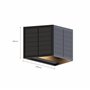 Calex Caserta Applique Murale Solaire, Éclairage Haut et Bas Extérieur, Lampe de Jardin Alimentée par Énergie Solaire, Étanche, 