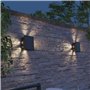 Calex Altamura Applique Murale Solaire, Éclairage Haut et Bas Extérieur, Lampe de Jardin Alimentée par Énergie Solaire, Étanche,