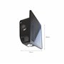 Calex Altamura Applique Murale Solaire, Éclairage Haut et Bas Extérieur, Lampe de Jardin Alimentée par Énergie Solaire, Étanche,