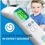 GRUNDIG Thermomètre fébrile gagnant du test – pas de frais de suivi – Thermomètre pour bébés, enfants et adultes – Fièvre numéri
