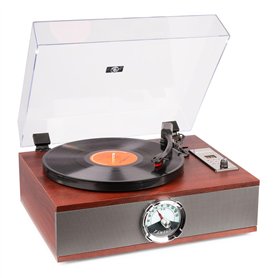 Fenton RP180 Platine Vinyle Lecteur CD Design Retro - Bois Foncé