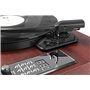 Fenton RP180 Platine Vinyle Lecteur CD Design Retro - Bois Foncé, Récepteur Bluetooth, Haut-Parleurs Intégrés, 33, 45 et 78 Tour