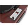 Fenton RP180 Platine Vinyle Lecteur CD Design Retro - Bois Foncé, Récepteur Bluetooth, Haut-Parleurs Intégrés, 33, 45 et 78 Tour