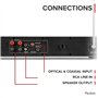 Audizio Bolzano Récepteur Audio Internet Tout en Un - Noir, Amplificateur 100 Watts, Lecteur MP3 et CD, Écran 3,2 Pouces, Un Réc