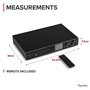 Audizio Bolzano Récepteur Audio Internet Tout en Un - Noir, Amplificateur 100 Watts, Lecteur MP3 et CD, Écran 3,2 Pouces, Un Réc