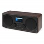 Audizio Foza - Radio Internet WiFi Stéréo, Dab+/FM et BT 5.0 - Noyer, Radio Réveil, Lecteur MP3 USB, Une Radio Idéale pour Écout