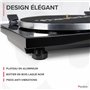 Audizio Toledo Platine Vinyle HiFi Premium Sortie Bluetooth - Noire, 33 et 45 TR/Min, Bras de Lecture Réglable, Cellule Audio Te