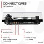 Audizio Toledo Platine Vinyle HiFi Premium Sortie Bluetooth - Noire, 33 et 45 TR/Min, Bras de Lecture Réglable, Cellule Audio Te