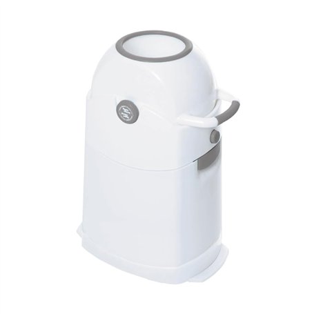 Diaper Champ Seau a couches - Blanc/Argent