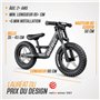Berg Biky Cross Vélo Noir avec Frein à Main à partir de 2 Ans Jeunesse Unisexe, 12"