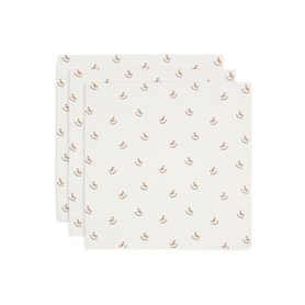 Jollein Lot de 3 langes en mousseline pour bébé - Nostalgic Ride - 70 x 70 cm - 100% coton - Lingettes pour bébé - Certifiées Oe