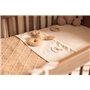 Jollein Hochet bébé - Bunny Riverside - Biscuit - 100% polyester - 13 x 11 x 7 cm