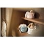 Jollein Hochet bébé - Bunny Riverside - Biscuit - 100% polyester - 13 x 11 x 7 cm