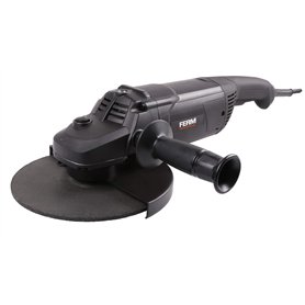 FERM Meuleuse d'angle professionnelle - 2600W - 230mm - Câble en caoutchouc de 3m