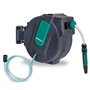 VONROC Enrouleur de Tuyau Automatique Mural 25M - Kit Complet pour Arrosage Facile et Efficace - Support Mural
