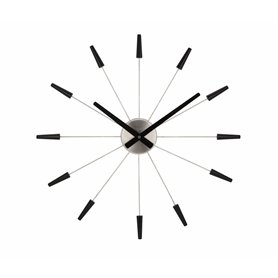 NeXtime 2610zw Plug Inn Horloge Plastic Noir