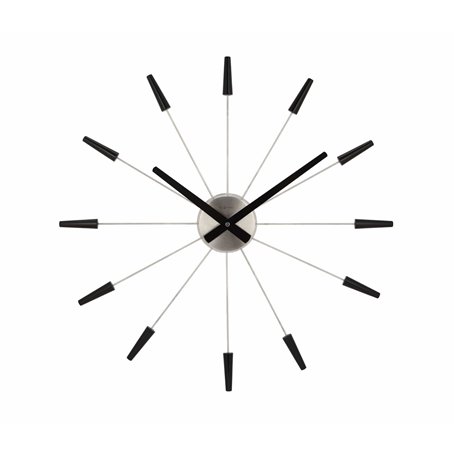NeXtime 2610zw Plug Inn Horloge Plastic Noir