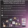 Philips Hue White & Color Ambiance Borne Extérieure IMPRESS Extension aluminium Noir, fonctionne avec Alexa, Google Assistant et