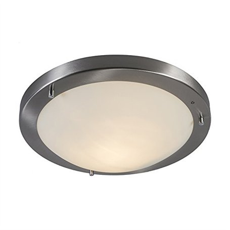 Qazqa yuma - Plafonnier - 1 lumière - Ø 310 mm - Acier - Design