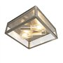 Qazqa rotterdam - Plafonnier - 2 lumière - L 280 mm - Acier - Moderne - éclairage extérieur - éclairage intérieur