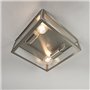 Qazqa rotterdam - Plafonnier - 2 lumière - L 280 mm - Acier - Moderne - éclairage extérieur - éclairage intérieur,Hall d’entrée