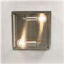Qazqa rotterdam - Plafonnier - 2 lumière - L 280 mm - Acier - Moderne - éclairage extérieur - éclairage intérieur,Hall d’entrée