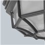 Qazqa bri - Plafonnier - 1 lumière - Ø 265 mm - Gris foncé - Rustique - éclairage extérieur