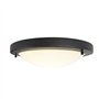 Qazqa yuma - Plafonnier - 1 lumière - Ø 310 mm - Noir - Moderne - éclairage extérieur - Salle de bains
